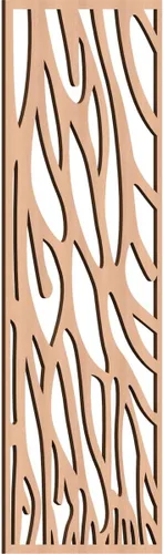 Miniatura 115 de 9 3/8"W x 24 3/8"H x 1/4"T Bristol Decorativos Paneles de Pared de Madera Calado, Cereza