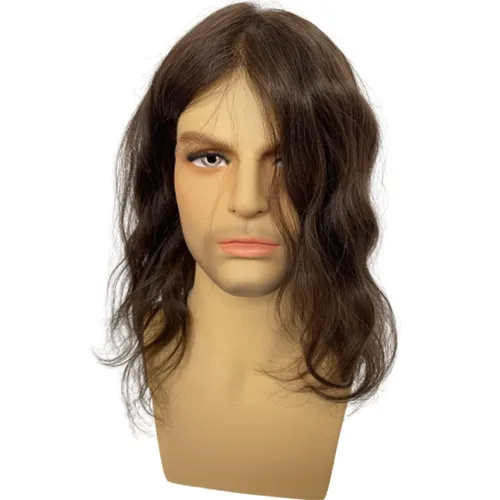 Miniatura 2 de Voloria Toupee de 12 pulgadas para hombre, piel ultrafina, pieza de cabello humano virgen europeo, piezas de sistema de reemplazo para hombres y #3