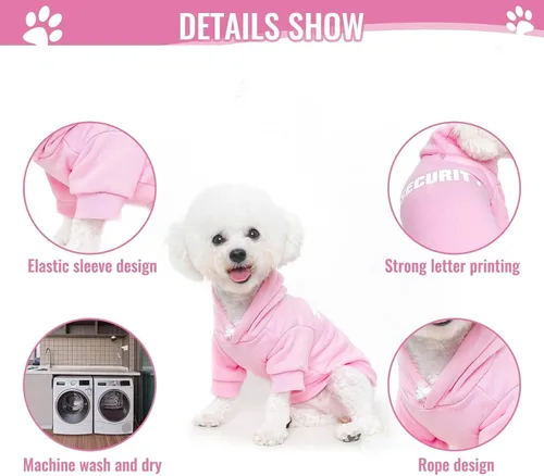 Miniatura 3 de BINGPET - Sudaderas con capucha de seguridad para perros, suéter para cachorros, abrigos para perros para clima frío, suéter con capucha de forro #1