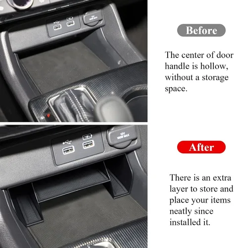 Miniatura 2 de TTCR-II Compatible con Honda Civic 2022-2025 2026 Caja de Almacenamiento de Consola Central, para Organizador de Consola Central Civic Bandeja