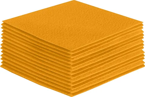 Miniatura 8 de FabricLA Hojas de fieltro acrílico para manualidades, cuadrados de fieltro precortados suaves de 4 x 4 pulgadas (3.9 in x 3.9 in), utiliza hojas