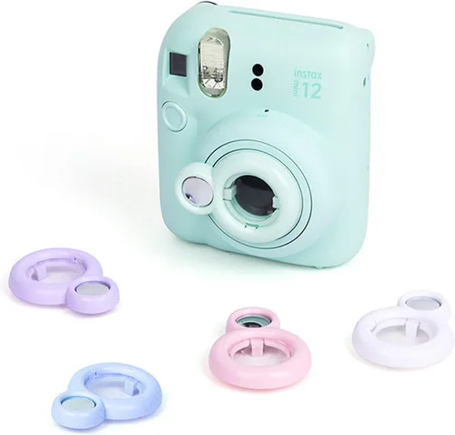 Miniatura 4 de MUZIRI KINOKOO Lente de primer plano compatible con cámara instantánea Fuji Instax Mini 12 con espejo autorretrato – Fuji Mini 12 lente selfie
