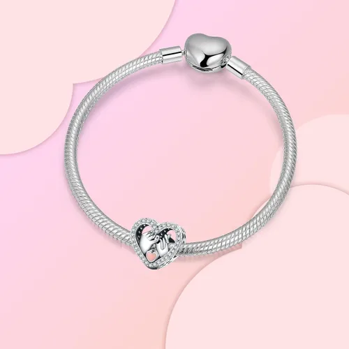 Miniatura 85 de Abalorios de plata de ley 925 con letras de la A ~ Z, para pulseras, collares, Día de San Valentín, Día de la Madre, joyería regalos para mujeres