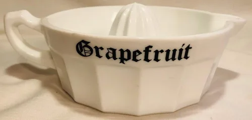Miniatura 2 de Escariador - Exprimidor grande de pomelo, naranja o limón - Hecho en Estados Unidos - Mosser Glass USA (Crown Tuscan)