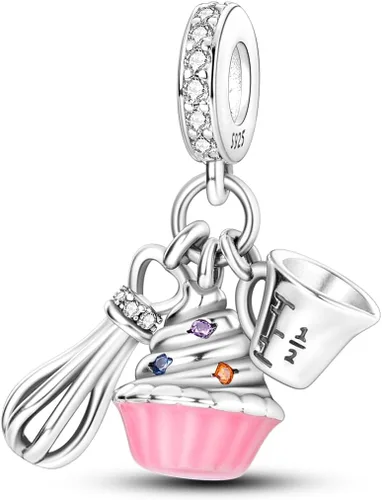 Hapour Dijes de plata de ley 925 para pulseras, collar, joyería europea, colgante de cuentas para mujeres y madres
