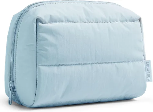 Miniatura 13 de BAGSMART Pequeña bolsa de maquillaje, bolsa de cosméticos de viaje, bolsa de maquillaje pequeña con cremallera, bolsa de aseo resistente al agua