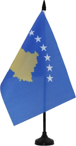 Miniatura 99 de United Kingdon Coat of arms Table Flag 5'' x 8'' - UK - British - England Desk Flag 21 x 14 cm - Black plastic stick and base - AZ FLAG Escudo