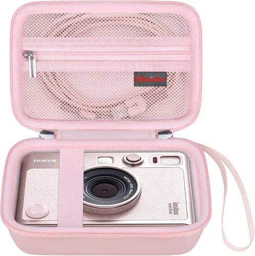 Miniatura 10 de Elonbo Estuche de transporte para cámara instantánea Fujifilm Instax Mini EVO/cámara híbrida de película instantánea EVO, 2 en 1 portátil mini Negro