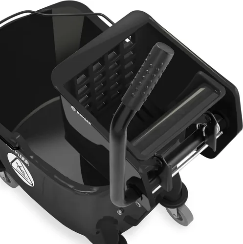 Miniatura 4 de Dryser Comercial prensa lateral escurridor Combo fregona cubo, 33 cuartos de galón, negro