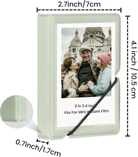 Miniatura 4 de Álbum de fotos mini Lifting con 28 bolsillos para fotos de 2x3 pulgadas, compatible con Fujifilm Instax Mini 7s 8 9 11 25 26 40 50s 90 Evo Z2300