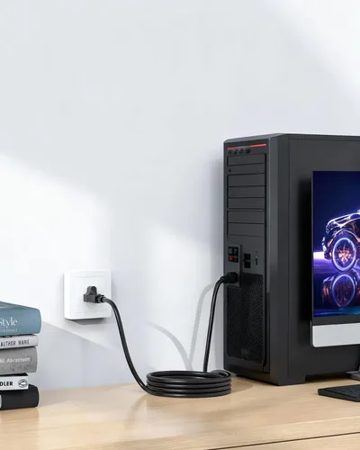 Miniatura 6 de Superer Cable de alimentación de CA de 3 clavijas apto para olla instantánea, olla a presión eléctrica, olla arrocera, máquina de leche de soja