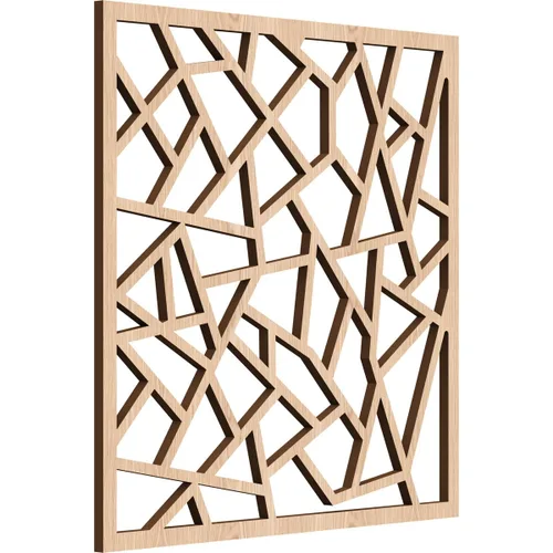 Miniatura 25 de 7 3/8 pulgadas de ancho x 7 3/8 pulgadas de alto x 3/8 pulgadas de alto, paneles de pared de madera con calado decorativo extra pequeño de Venecia