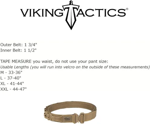 Miniatura 4 de Cinturón Viking Tactics RAZE, Negro