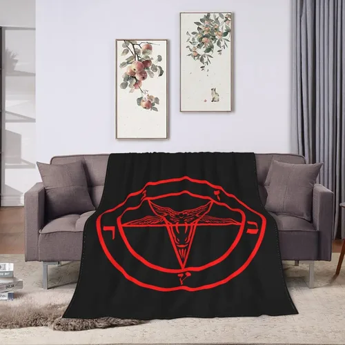 Miniatura 8 de Baphomet Satan Symbol - Manta térmica, ligera, súper suave y cálida para todas las estaciones, para sofás