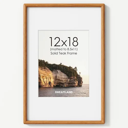 Miniatura 32 de Dreamland Marco de fotos de 16 x 24 pulgadas, marco de madera de roble macizo de 16 x 24 pulgadas con vidrio real, marcos de madera de 16 x 24