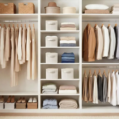 Miniatura 4 de GRANNY SAYS Storage Bins for Closet, Linen Closet Organizers and Storage Baskets with Metal Frame, Shelf Storage Bins for Organizing Bedroom Gris