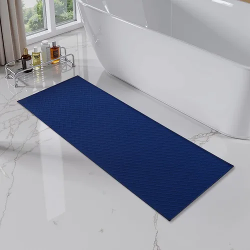 Miniatura 10 de AMOAMI Tapetes de baño ultra delgados, con parte trasera de goma, antideslizantes, absorbentes, para suelo, regadera y lavabo