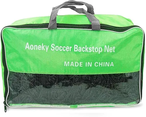 Miniatura 7 de Aoneky Red de protección trasera de fútbol de 10 x 10 pies, malla deportiva de poliéster resistente de 0.118 pulgadas con malla de 4 x 4 pulgadas