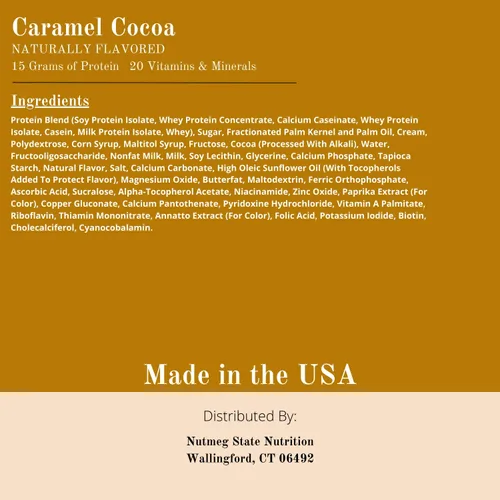 Miniatura 3 de Nutmeg State Nutrition Barras altas en proteínas, 7 porciones por caja (1 caja (7 porciones), cacao con caramelo)