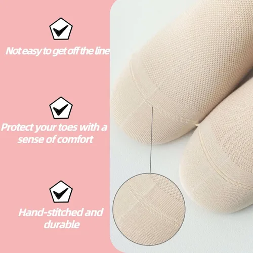 Miniatura 4 de Calcetines de agarre para mujer, pilates, yoga, calcetines de hospital antideslizantes con pinzas para mujer, calcetines adhesivos con cojín