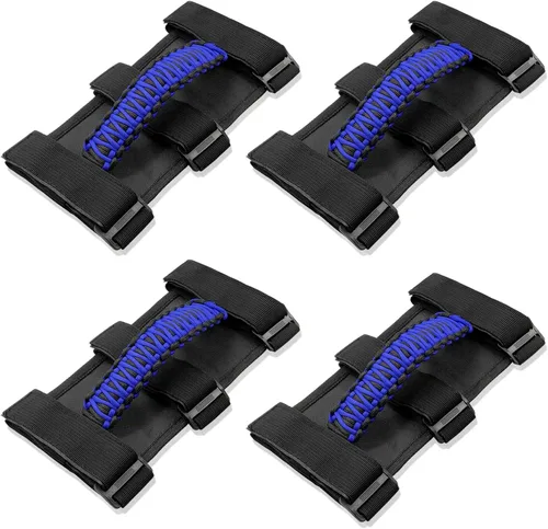 Miniatura 12 de para Accesorios Jeep Wrangler Asas de Agarre de Barra Enrollable de Agarre y Empuñadura con Borde Compatible con Jeep Wrangler YJ TJ JK JKU JL JLU