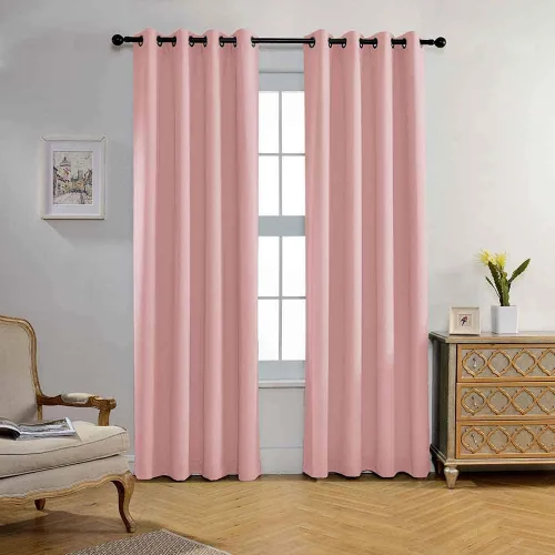 Miniatura 22 de Miuco paneles de cortina de oscurecimiento con arandelas, cortinas opacas con textura para salón, juego de 2
