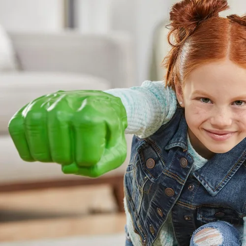 Miniatura 4 de Marvel Puños de Hulk Gamma Smash, juguete de espuma suave para juegos de rol, juguetes de superhéroes de los Vengadores para niños de 5 años