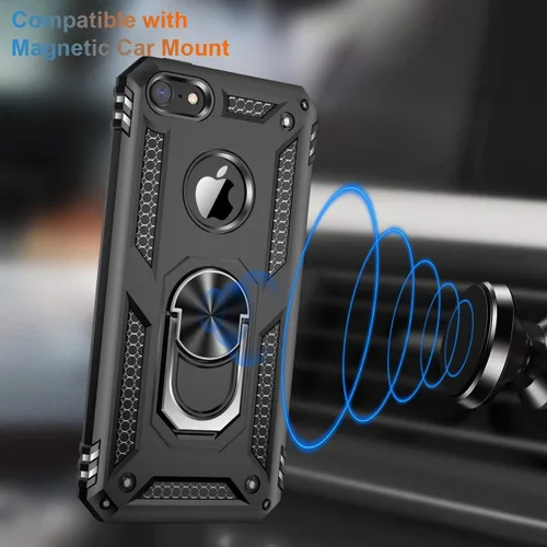 Miniatura 380 de Jeylly Funda para iPhone SE/Funda para iPhone 5S, Exterior de Plástico Duro que Absorbe Golpes + Interior de Silicona de Goma Defensor contra