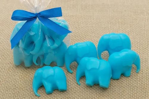 Miniatura 2 de Jabones de elefante para niños, regalos de baby shower o primera fiesta de cumpleaños, bolsas de agarre de cabras, leche y miel, paquete de 20
