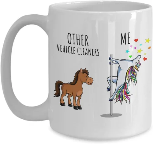 Miniatura 9 de Unicorn Vehicle Cleaner Mug Other Me Funny Gift For Coworker Women Her Cute Office Birthday Present Magical Joke Quote Gag Coffee Tea Cup 11 oz