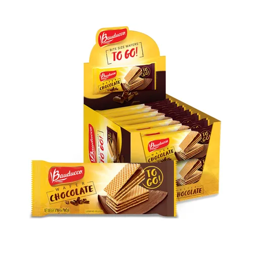 Miniatura 14 de Bauducco Galletas de oblea de chocolate y vainilla - Galletas de oblea prácticas de una sola porción con 3 capas de crema - Delicioso aperitivo