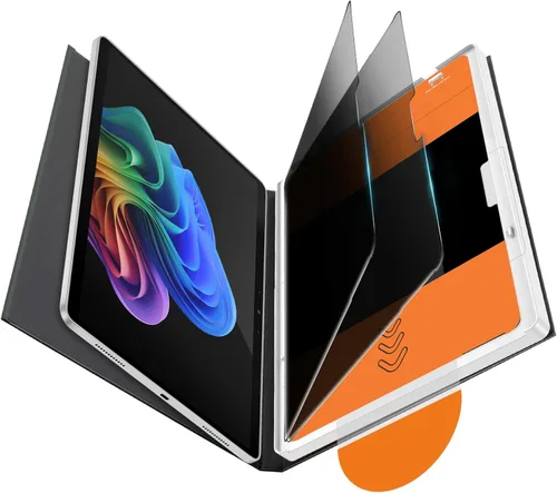 OMOTON 2 Pack Privacy Screen Protector for Microsoft Surface Pro 11 Pro 10 (2024)/Pro 9 (2022)/Pro 8 (2021)/Pro X-13 Inch, Anti-Spy Tempered Glass