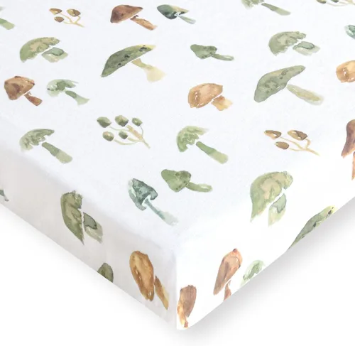 Miniatura 17 de LifeTree Sábanas de cuna unisex para bebé, sábanas bajeras de muselina para cuna, 70% viscosa de bambú y 30% algodón, se adapta a minicuna y paquete