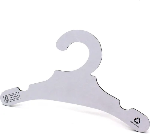 Miniatura 6 de 9 "Niños Niños Abrigo Ropa Pantalones Eco Reciclable Papel Blanco Cartón Perchas 36Pack