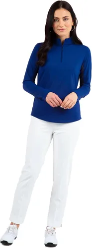 Miniatura 7 de IBKUL Camisa de manga larga con cremallera de 14 para mujer