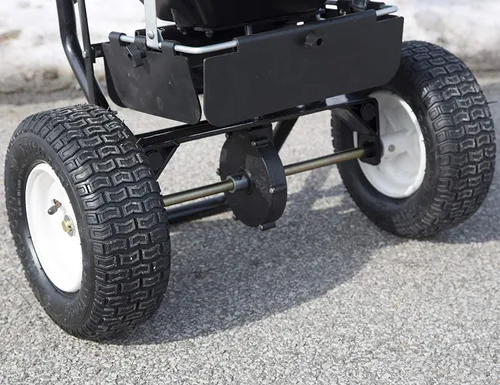 Miniatura 4 de SaltDogg WB155BG Esparcidor de sal profesional de 100 lb de capacidad, esparcidor de difusión trasero, estructura de acero