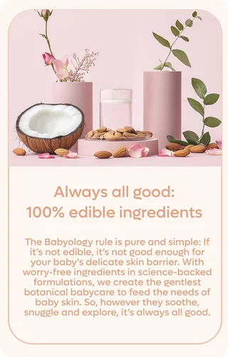Miniatura 9 de Babyology All Natural Baby Wash and Shampoo - Ingredientes 100% comestibles - con agua de rosas orgánica (sin perfume) - 13,52 onzas líquidas
