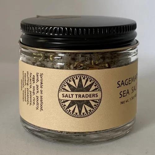 Miniatura 2 de Salt Traders Sabor Sagemary, sal marina con infusión gourmet – 1.5 oz de peso neto.