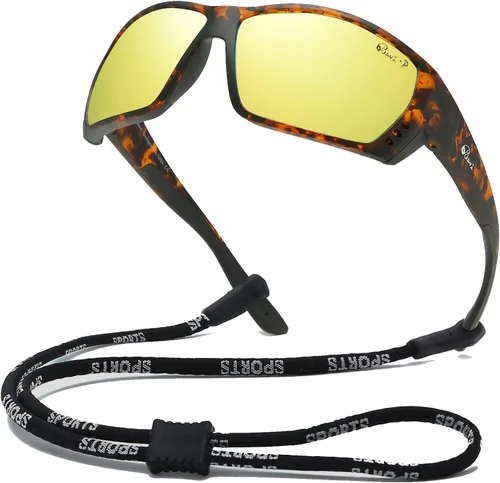 Miniatura 11 de Bevi Gafas de sol deportivas polarizadas ultraligeras TR90, lentes de montura flexibles y duraderas para hombres y mujeres Azul