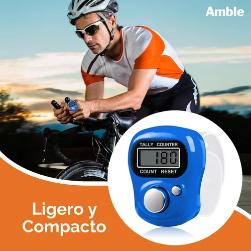 Miniatura 5 de Amble Paquete de 12 Contadores Electrónicos de Dedo, Pantalla LCD Digital Electrónica de 5 Dígitos, Contador de Clicker de Mano, Contador de Mano