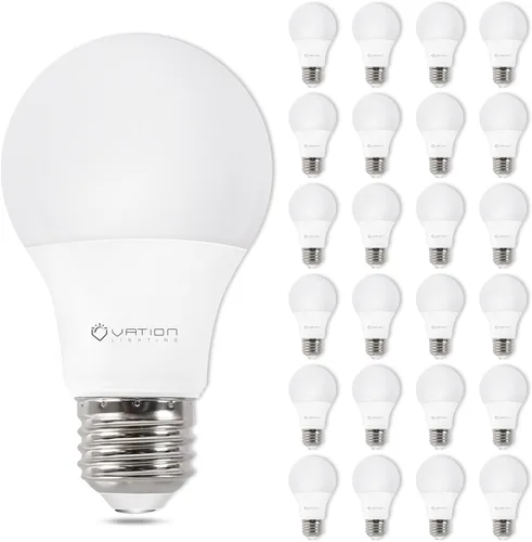 VATION LIGHTING Paquete de 24 Bombillas LED A19 Luz de Día 5000K Bombillas LED, Equivalente a 60 Vatios, Eficientes 8.5 Vatios, 800 Lúmenes, Base