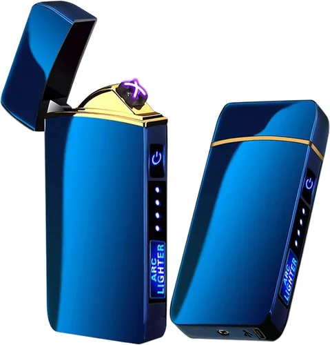 Miniatura 21 de T3-Tiger - Encendedor de arco inteligente, recargable por USB, resistente al viento, sin llama, encendedor de plasma ligero para fuego, barbacoas
