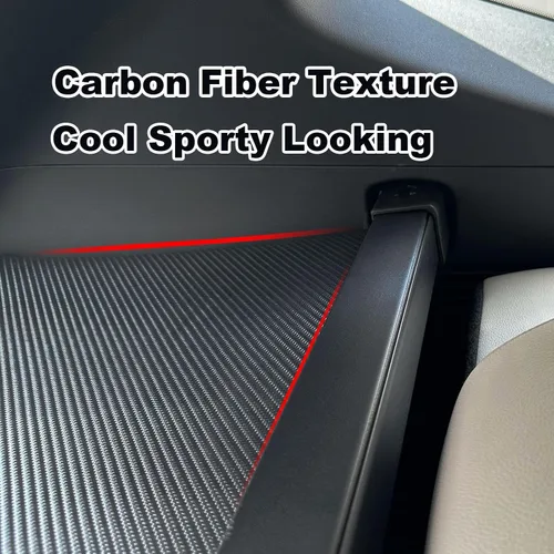 Miniatura 4 de Cubierta de carga para accesorios Honda CRV 2023-2025 2026, (textura de fibra de carbono) para Honda CRV 2023-2026 Accesorios (incluye híbrido)