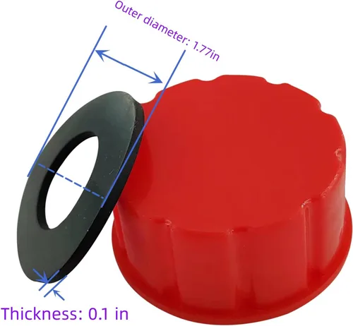 Miniatura 5 de Tapa de repuesto para latas de gasolina de 5 galones, para la mayoría de latas de gasolina de 1/2/3/5 galones, tapa de tanque de gas portátil