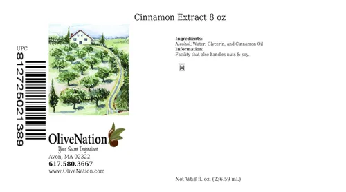 Extracto de canela – Sin PG – 8 onzas – Recetas aromatizantes con extracto real de alta calidad – Sin azúcar – Kosher – Extracto aromatizante de
