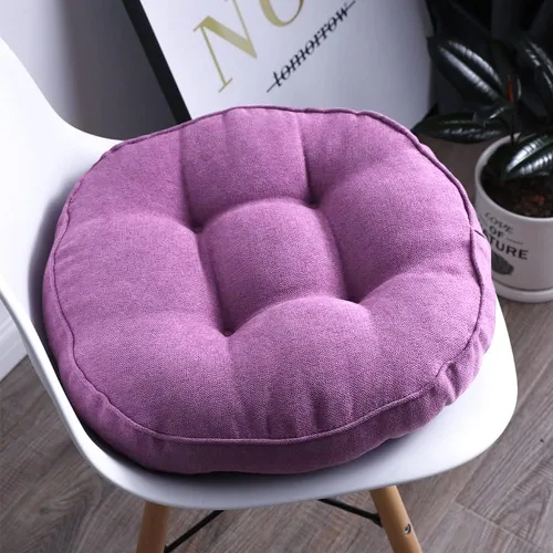 Miniatura 3 de Cojín redondo suave para silla, cojín acolchado antideslizante, cojines de asiento suaves y cómodos para sillas de cocina, comedor y oficina