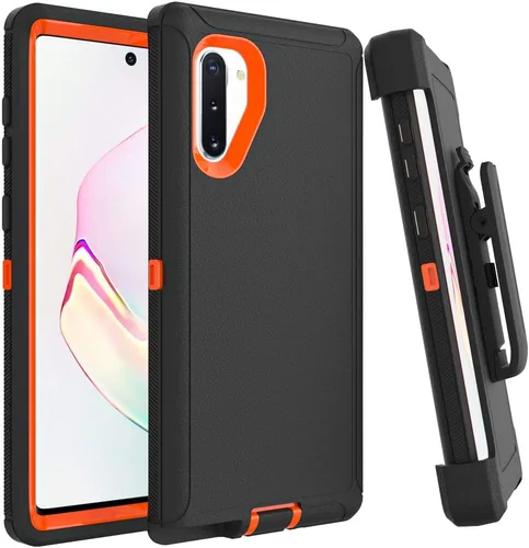 Miniatura 45 de Funda para Galaxy S21, Funda Resistente de Grado Militar Resistente a los Golpes y a Prueba de Caídas para Samsung Galaxy S21, Negro+Naranja Negro
