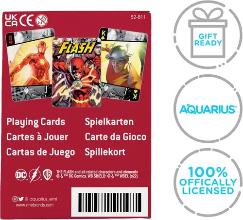 Miniatura 7 de AQUARIUS DC Comics The Flash Playing Cards - La baraja de cartas con temática de Flash para tus juegos de cartas favoritos, mercancía