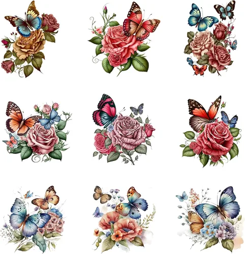 Miniatura 13 de 9 calcomanías termoadhesivas para ropa de mujer, calcomanías de transferencia de calor para ropa, camiseta, transferencia térmica, apliques