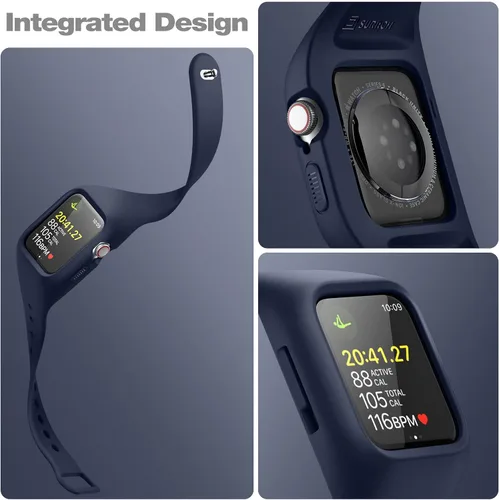 Miniatura 2 de SURITCH Correa deportiva compatible con Apple Watch SE/9/8/7/6/5/4 de 1.575 pulgadas, 1.614 pulgadas, 1.732 pulgadas, 1.772 pulgadas, correa